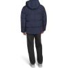 Champion mens Quilted Full-zip Hooded Puffer Jacket(Peacoat Patch Pocket)