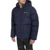 Champion mens Quilted Full-zip Hooded Puffer Jacket(Peacoat Patch Pocket)