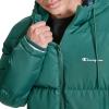 Champion mens Quilted Full-zip Hooded Puffer Jacket(Rain Forest)