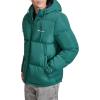 Champion mens Quilted Full-zip Hooded Puffer Jacket(Rain Forest)