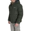Champion mens Quilted Full-zip Hooded Puffer Jacket(Spruce Patch Pocket)