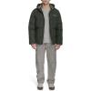 Champion mens Quilted Full-zip Hooded Puffer Jacket(Spruce Patch Pocket)