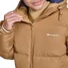 Champion mens Quilted Full-zip Hooded Puffer Jacket(Tobacco)