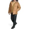 Champion mens Quilted Full-zip Hooded Puffer Jacket(Tobacco)