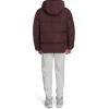 Champion mens Quilted Full-zip Hooded Puffer Jacket(Wine Patch Pocket)