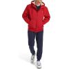 Champion mens Sherpa Lined Hoodie(Chili Pepper)