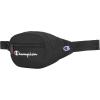 Champion unisex adult Waist Pack, Black/White Logo, One Size US