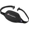 Champion unisex adult Waist Pack, Black/White Logo, One Size US