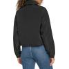 Champion womens Cropped Coached Jacket(Black)