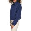Champion womens Cropped Coached Jacket(Medieval Blue)