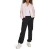 Champion womens Cropped Varsity Bomber Jacket(Light Pink)