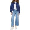 Champion womens Cropped Varsity Bomber Jacket(Medieval Blue)
