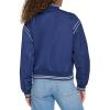 Champion womens Cropped Varsity Bomber Jacket(Medieval Blue)