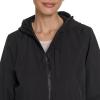 Champion womens Hooded Cinch Waist Rain Jacket(Black)