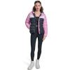 Champion womens Quilted Coat Packable Puffer Jacket With Hood(Mauve/Navy Combo)