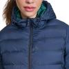 Champion womens Quilted Coat Packable Puffer Jacket With Hood(Navy)