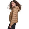 Champion womens Quilted Coat Packable Puffer Jacket With Hood(Tobacco)