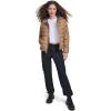 Champion womens Quilted Coat Packable Puffer Jacket With Hood(Tobacco)