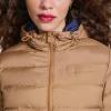 Champion womens Quilted Coat Packable Puffer Jacket With Hood(Tobacco)