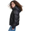 Champion womens Quilted Mid-weight Puffer Jacket With Hood(Black)