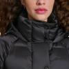 Champion womens Quilted Mid-weight Puffer Jacket With Hood(Black)