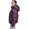 Champion womens Quilted Mid-weight Puffer Jacket With Hood(Plum Perfect)