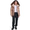 Champion womens Quilted Mid-weight Puffer Jacket With Hood(Warm Taupe)