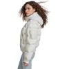 Champion womens Quilted Snorkel Puffer Jacket With Hood(Marshmallow)