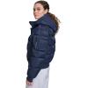 Champion womens Quilted Snorkel Puffer Jacket With Hood(Navy)