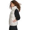 Champion womens Satin Quilted Puffer Vest With Stand Collar(Marshmallow)