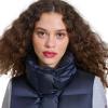 Champion womens Satin Quilted Puffer Vest With Stand Collar(Navy)