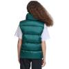 Champion womens Satin Quilted Puffer Vest With Stand Collar(Rainforest)
