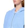 Champion womens Zip-up Hoodie, Vintage Wash, Running Women C Logo(Pewter Blue)