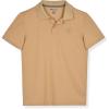 Champion Boys’ Athletic Short Sleeve Polo Shirt with Moisture Wicking Stretch Fabric(Khaki)
