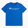 Champion Boys Champion Boys Tee Shirt Short Sleeve Logo T-Shirt for Kids(Crash Blue)