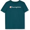 Champion Boys Champion Boys Tee Shirt Short Sleeve Logo T-Shirt for Kids(Dark Teal)