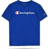 Champion Boys Champion Boys Tee Shirt Short Sleeve Logo T-Shirt for Kids(Signature Blue)