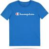 Champion Boys Champion Boys Tee Shirt Short Sleeve Logo T-Shirt for Kids(Signature Malibu Blue)