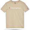 Champion Boys Champion Boys Tee Shirt Short Sleeve Logo T-Shirt for Kids(Signature Pale Khaki)