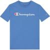 Champion Boys Champion Boys Tee Shirt Short Sleeve Logo T-Shirt for Kids(Signature Retro Blue)