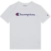Champion Boys Champion Boys Tee Shirt Short Sleeve Logo T-Shirt for Kids(Signature White)
