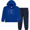 Champion Boys Jogger Set Fleece Hoodie and Sweatpants Tracksuit(Dark Blue)