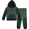 Champion Boys Jogger Set Fleece Hoodie and Sweatpants Tracksuit(Dark Forest Green)