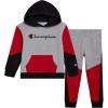 Champion Boys Jogger Set Fleece Hoodie and Sweatpants Tracksuit(Gray)