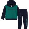 Champion Boys Jogger Set Fleece Hoodie and Sweatpants Tracksuit(North Sea Green)