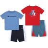 Champion Boys Short Sets – 4 Piece Short Set for Boys(Dark Navy-red)