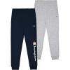 Champion Boys Sweatpants for Kids 2 Pack Athletic Boys Jogger Pants(Navy-heather Grey)