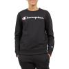 Champion Boys Sweatshirt for Kids Pullover Fleece Crewneck Sweater(Signature Black)