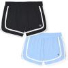 Champion Girls Heritage Foldover Mesh Running Basketball Short 2.75 Inch Inseam(Black-dutch Blue)