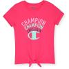 Champion Girls Tee Shirt for Kids Short Sleeve T-Shirt Girls Tops(Magenta)